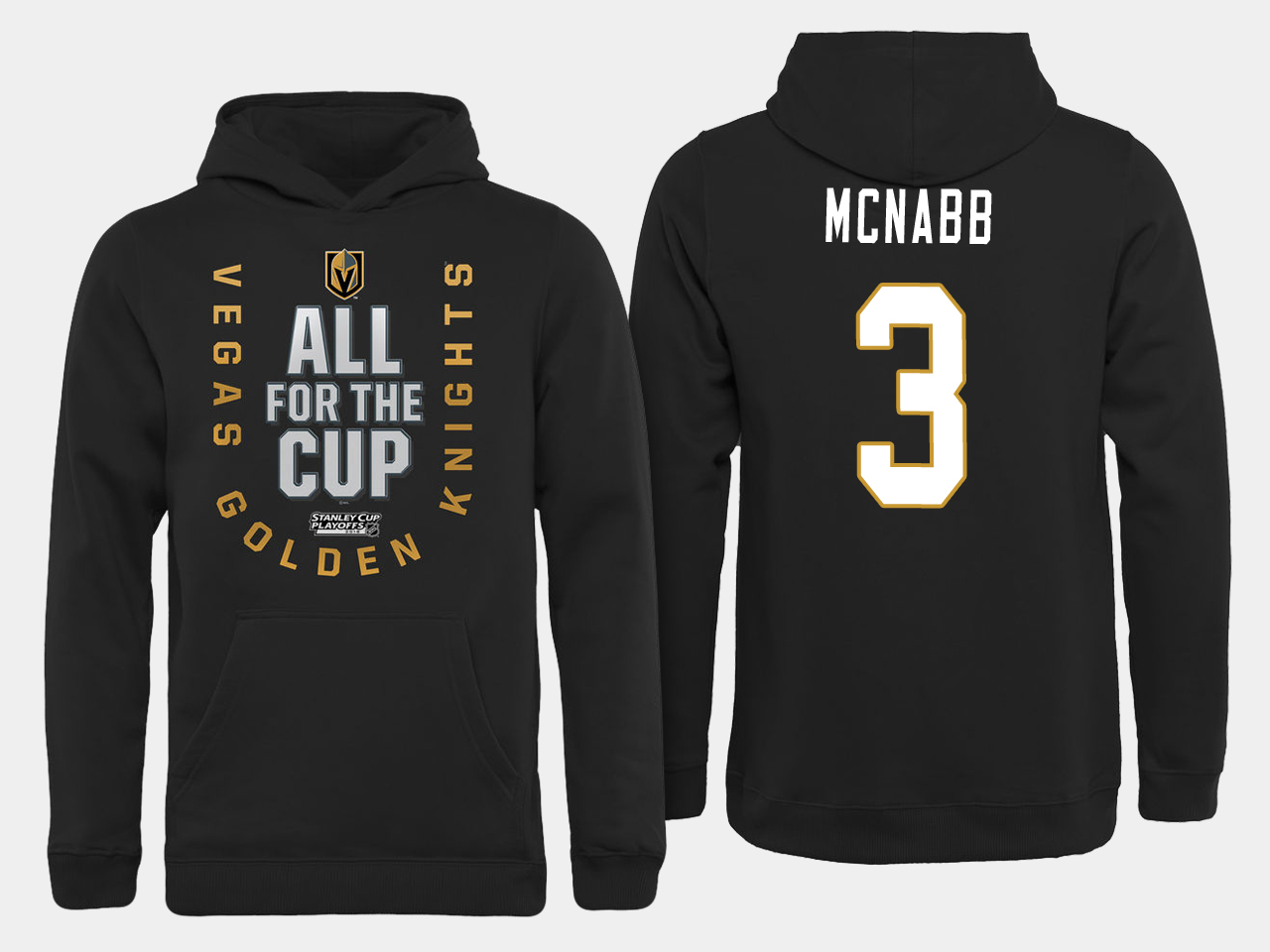 Men NHL Vegas Golden Knights 3 Mcnabb All for the Cup hoodie
